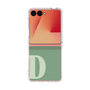 クリアケース［ オリジナル - initial two tone - D green ］