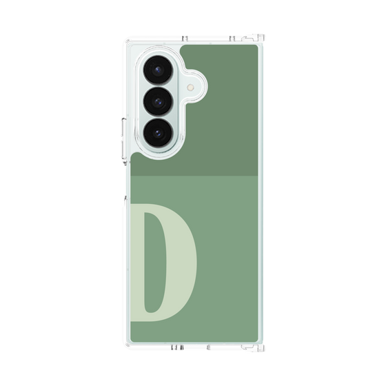 クリアケース［ オリジナル - initial two tone - D green ］