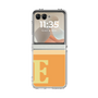 クリアケース［ オリジナル - initial two tone - E orange ］