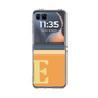 クリアケース［ オリジナル - initial two tone - E orange ］