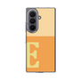 クリアケース［ オリジナル - initial two tone - E orange ］