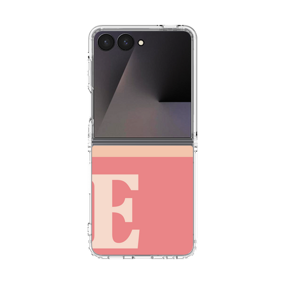 クリアケース［ オリジナル - initial two tone - E pink ］