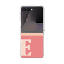 クリアケース［ オリジナル - initial two tone - E pink ］