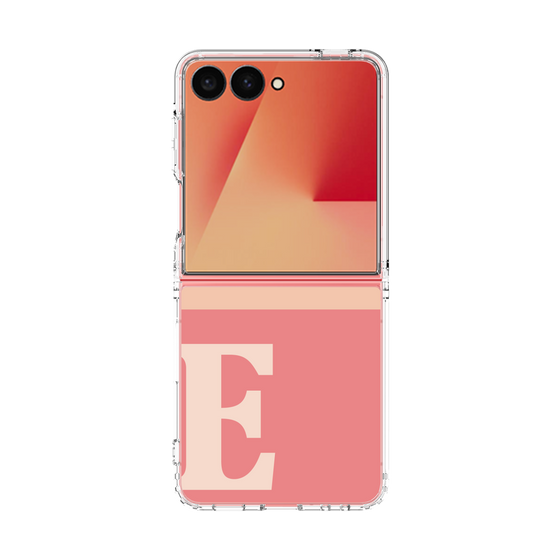 クリアケース［ オリジナル - initial two tone - E pink ］