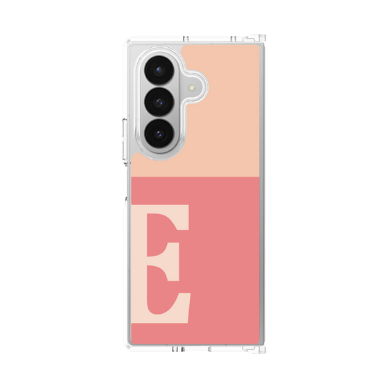 クリアケース［ オリジナル - initial two tone - E pink ］