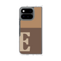 クリアケース［ オリジナル - initial two tone - E brown ］