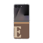 クリアケース［ オリジナル - initial two tone - E brown ］