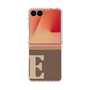 クリアケース［ オリジナル - initial two tone - E brown ］
