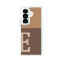 クリアケース［ オリジナル - initial two tone - E brown ］