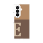 クリアケース［ オリジナル - initial two tone - E brown ］