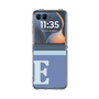 クリアケース［ オリジナル - initial two tone - E blue ］