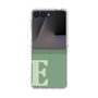 クリアケース［ オリジナル - initial two tone - E green ］