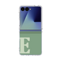 クリアケース［ オリジナル - initial two tone - E green ］