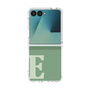 クリアケース［ オリジナル - initial two tone - E green ］