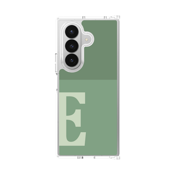 クリアケース［ オリジナル - initial two tone - E green ］