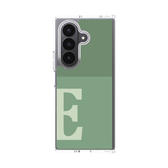 クリアケース［ オリジナル - initial two tone - E green ］