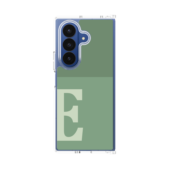 クリアケース［ オリジナル - initial two tone - E green ］