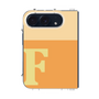 クリアケース［ オリジナル - initial two tone - F orange ］