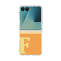 クリアケース［ オリジナル - initial two tone - F orange ］