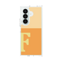 クリアケース［ オリジナル - initial two tone - F orange ］
