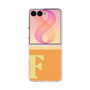 クリアケース［ オリジナル - initial two tone - F orange ］