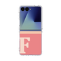 クリアケース［ オリジナル - initial two tone - F pink ］