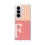 クリアケース［ オリジナル - initial two tone - F pink ］