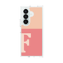 クリアケース［ オリジナル - initial two tone - F pink ］