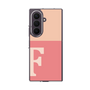 クリアケース［ オリジナル - initial two tone - F pink ］