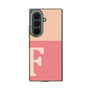 クリアケース［ オリジナル - initial two tone - F pink ］