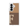 クリアケース［ オリジナル - initial two tone - F brown ］