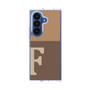クリアケース［ オリジナル - initial two tone - F brown ］