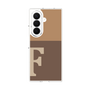 クリアケース［ オリジナル - initial two tone - F brown ］
