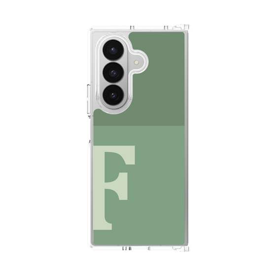 クリアケース［ オリジナル - initial two tone - F green ］