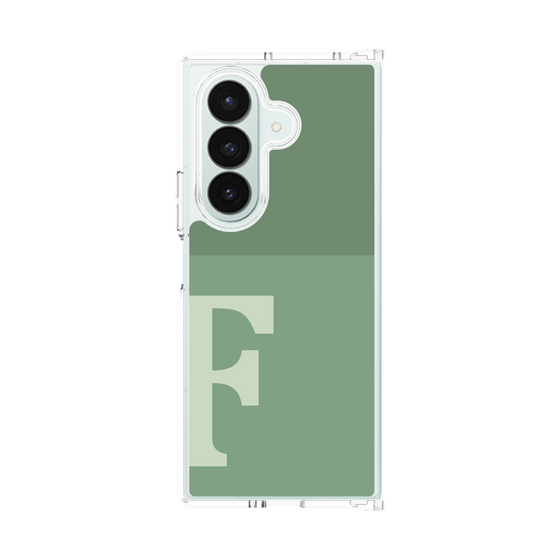 クリアケース［ オリジナル - initial two tone - F green ］