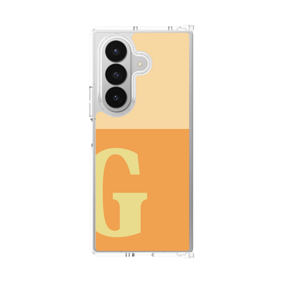 クリアケース［ オリジナル - initial two tone - G orange ］