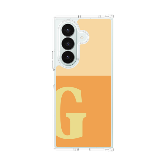 クリアケース［ オリジナル - initial two tone - G orange ］