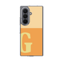 クリアケース［ オリジナル - initial two tone - G orange ］