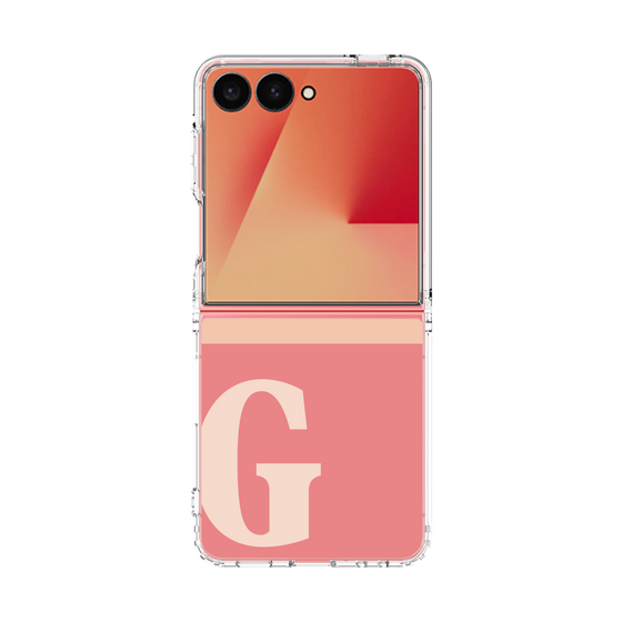 クリアケース［ オリジナル - initial two tone - G pink ］