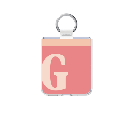 クリアケース［ オリジナル - initial two tone - G pink ］