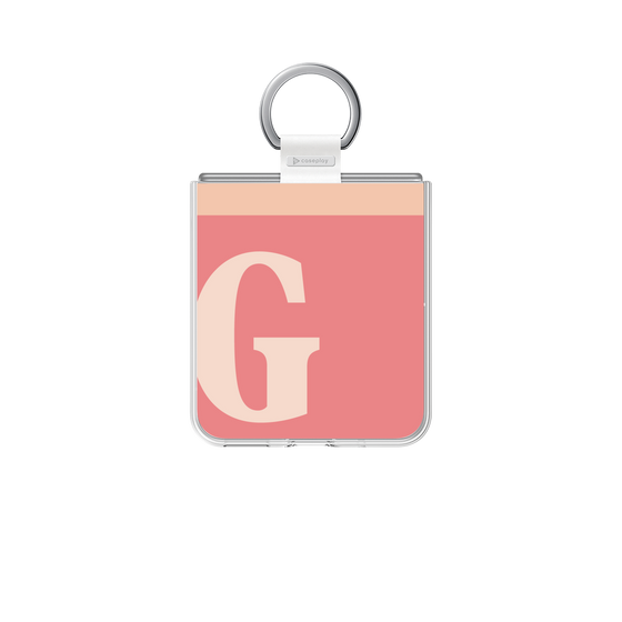クリアケース［ オリジナル - initial two tone - G pink ］
