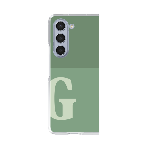 クリアケース［ オリジナル - initial two tone - G green ］