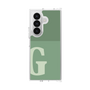 クリアケース［ オリジナル - initial two tone - G green ］