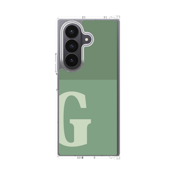 クリアケース［ オリジナル - initial two tone - G green ］