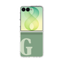 クリアケース［ オリジナル - initial two tone - G green ］