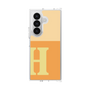 クリアケース［ オリジナル - initial two tone - H orange ］