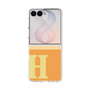 クリアケース［ オリジナル - initial two tone - H orange ］