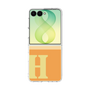 クリアケース［ オリジナル - initial two tone - H orange ］