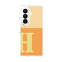 クリアケース［ オリジナル - initial two tone - H orange ］