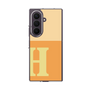クリアケース［ オリジナル - initial two tone - H orange ］